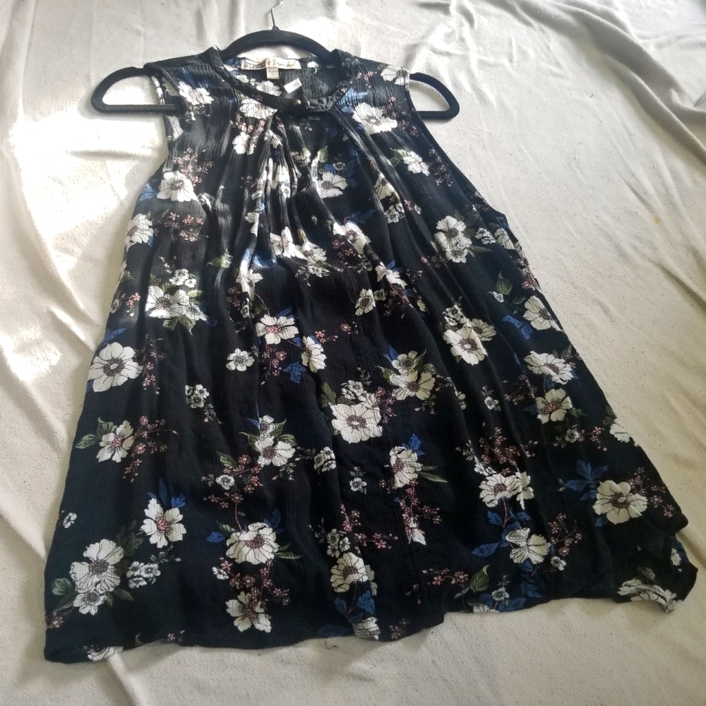 Gypsies and moondust baby doll blouse floral
